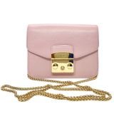 FURLA Metropolis дамска чанта за рамо или кросбоди в розово - фронтално